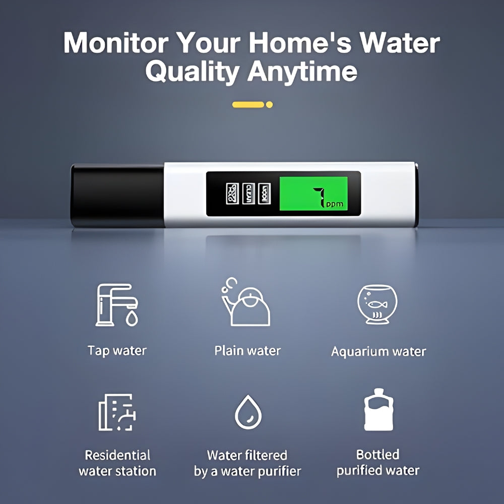 2026 New Upgraded 4-in-1 Digital TDS Meter - Digital Water Quality Tester for TDS, EC and Temperature (°C/°F) | 0-9990 ppm Range | Suitable for Drinking Water, Reverse Osmosis Systems, Aquariums and Swimming Pools inflatable pool Modern-JY