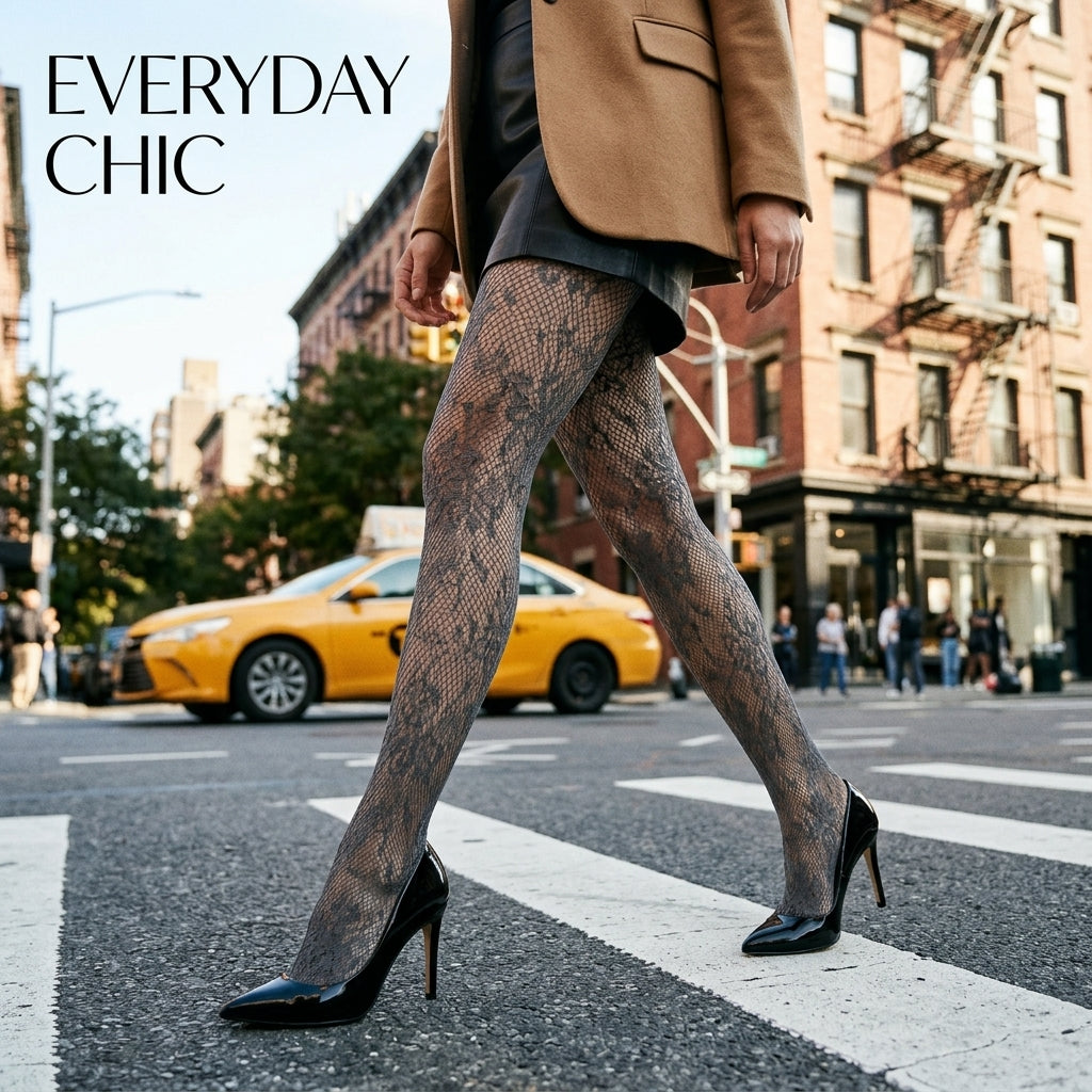 ✨Ultra-Durable Floral Lace Fishnets for Every Occasion 👠-DZT