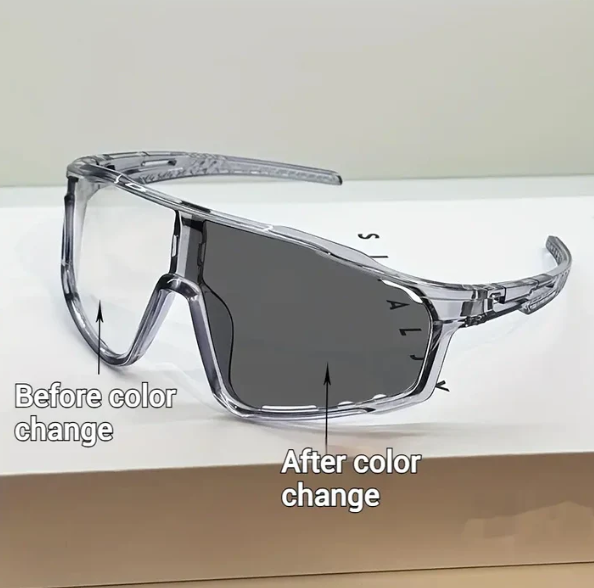 🌞 UV400 Photochromic Polarized Safety Glasses, 🥇Impact Resistant Outdoor Sports & Work Eyewear-XLB