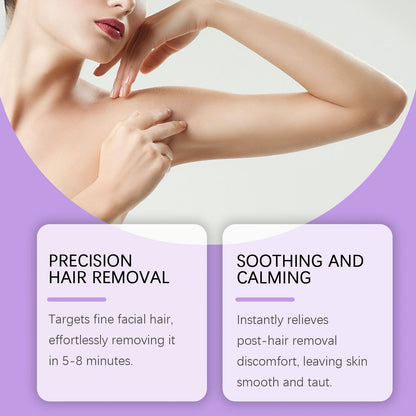 Bikini Pain-Free Hair Removal Cream for Sensitive Skin, Hypoallergenic Formula-Gentle & Fast-Acting Depilatory with Citrus Scent, Aloe & Hyaluronic Acid for Soothing Care, Suitable for Men & Women-JY