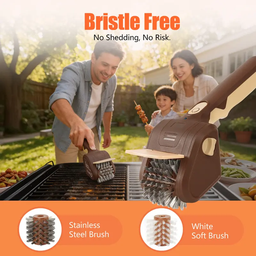 🔥 Electric Grill Cleaning Brush: The Fastest Way to a Spotless Grill-CJP