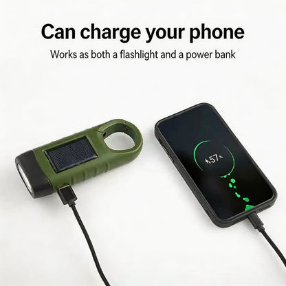 [Completely upgraded]🔦 3-in-1 Emergency Solar Flashlight – Your Always-Prepared Survival Tool-CJP