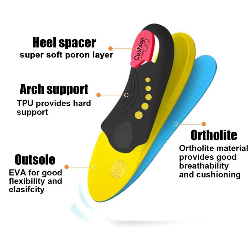 High Arch Support Orthotic Insoles For Men Women,Plantar Fasciitis Insoles,Work Boot Insoles For Standing All Day,Shock Absorbing Heavy Duty Support Relief Foot Pain,Orthotic Flat Feet,Heightening Insole,Chef,Food Service,Shoe Inserts,Sweat Footwear-AUX