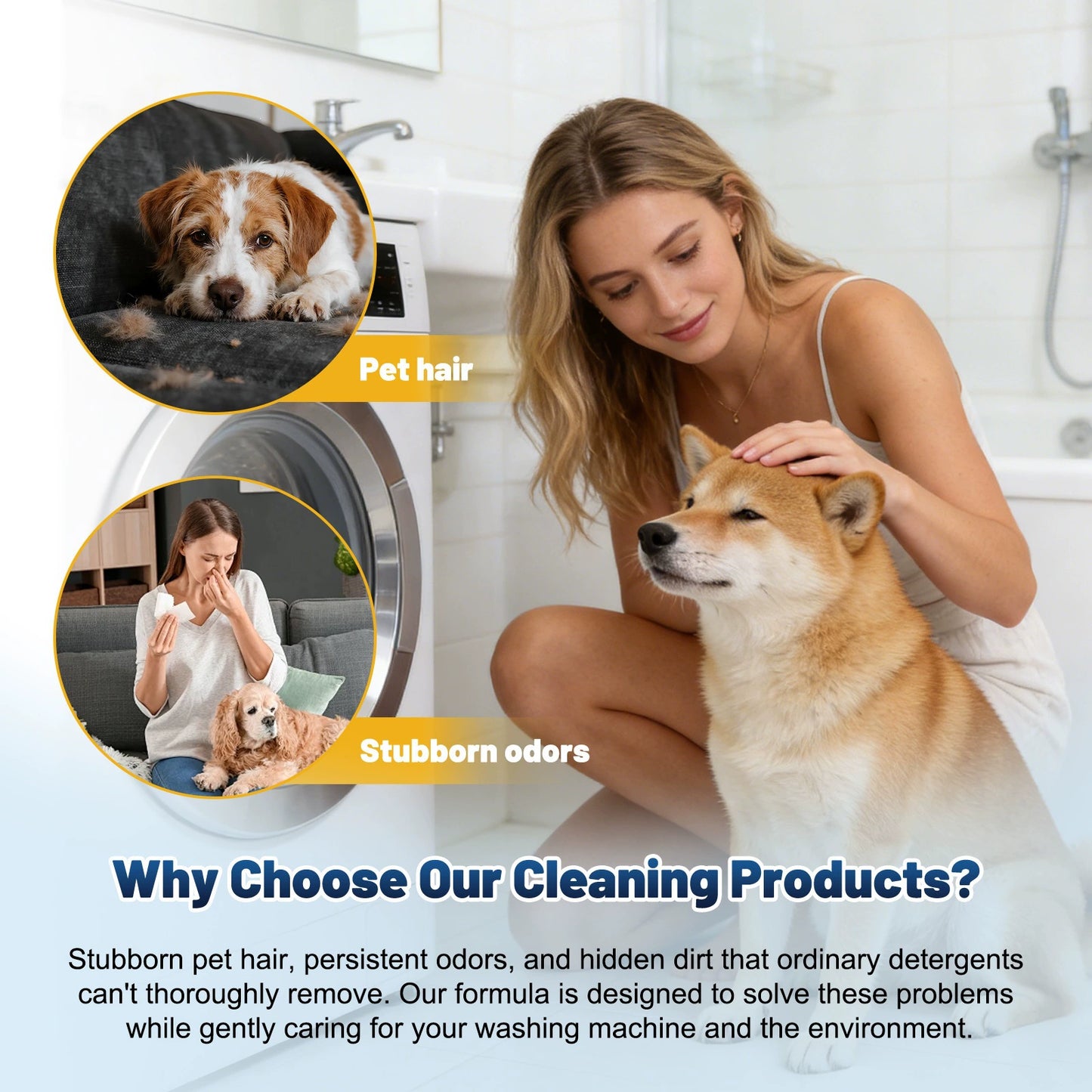 12Pcs Eco-Friendly Washing Machine Cleaner Tablets, Removes Pet Hair Buildup, Strong Deodorization, Long-Lasting Washer Inner Drum Cleaning.-KPL