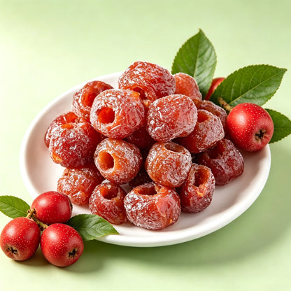 😋Hollow Dried Hawthorn Berries - 🍃100% Natural Digestive Healthy Fruit Snack, Seedless & Plump Preserved Hawthorn-XLB