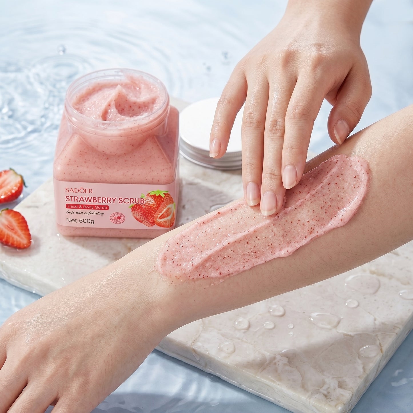 ⚠️Please take good care of your skin! ✅This 17.64 oz gentle exfoliating scrub is suitable for all skin types.🎁-XXS