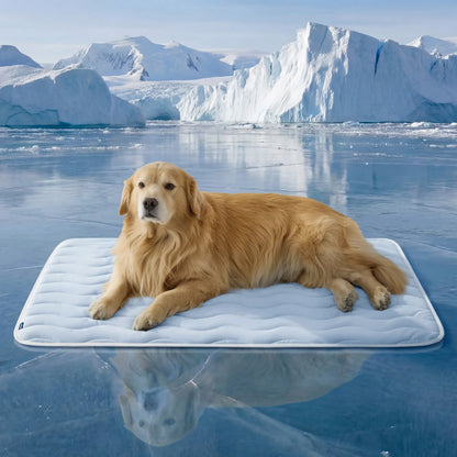 Bedsure AeroChill Wave Cooling Dog Mat - Breathable, Machine Washable & Versatile Pet Bed-DZT