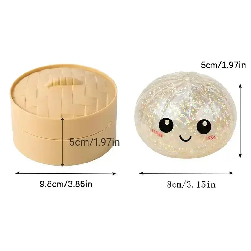 🥟🎁 Mini Dumpling Squishy Stress Toys, Surprise Mystery Box, Soft Squeeze Balls, Fidget Sensory Gifts, Funny Steamer Toys for Daily Stress Relief 😌-XLB