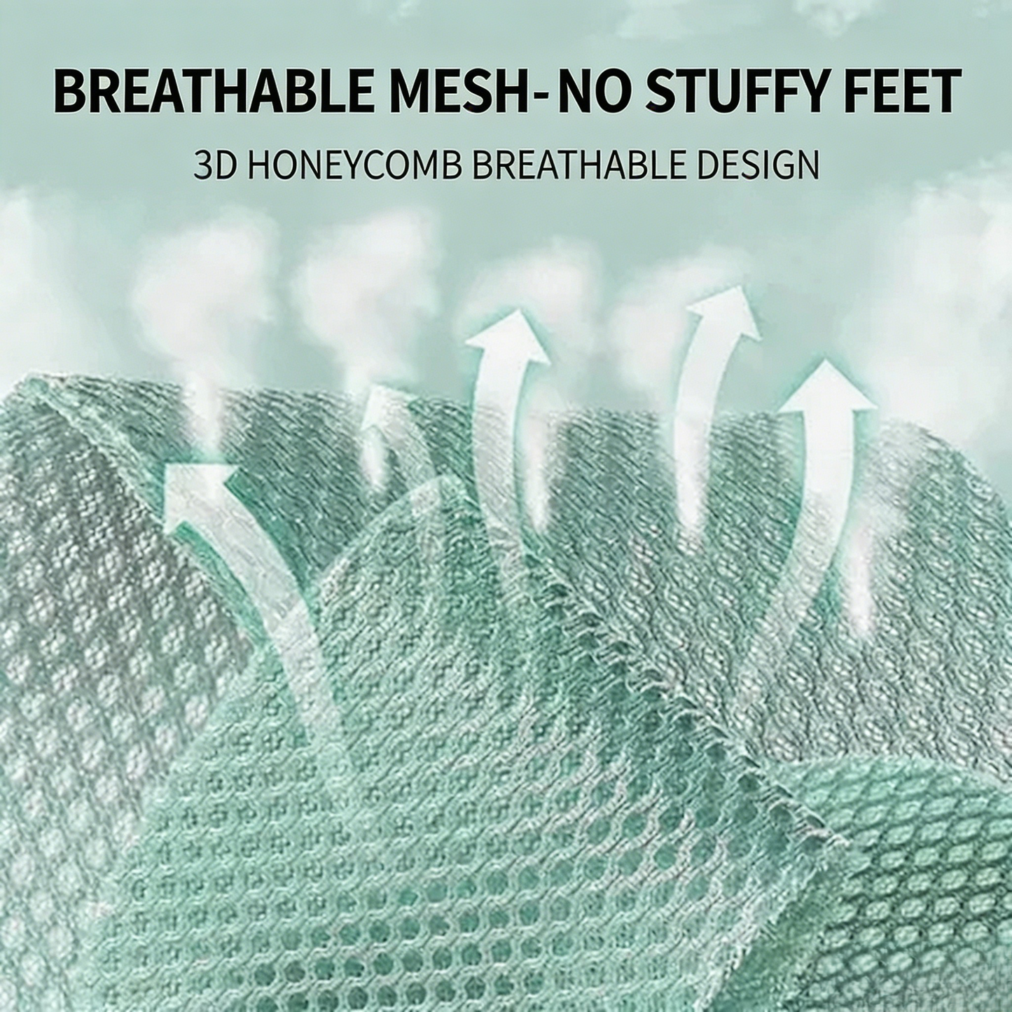 🌿Mugwort Deodorizing Insoles💦👣 | Ultra-Breathable Mesh, Max Sweat Absorption, All-Day Fresh Feet for Work & Sports-AUX