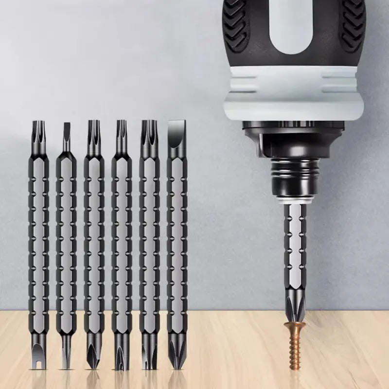 Premium Stubby Ratcheting Screwdriver Set | Magnetic, Telescopic & Multi-Function Tool 🛠️✨ -LGZ