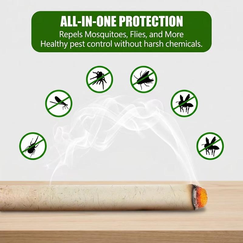 【Nature Protection】10/20/30 Pcs Organic Mugwort & Gastrodia Elata Aromatherapy Mosquito Repellent Sticks – Non-Toxic Mosquito Repellent & Sleep Aid.-KPL