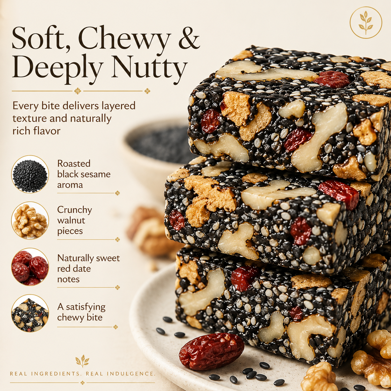 Premium Black Sesame Walnut Energy Bars ⭐-KPL