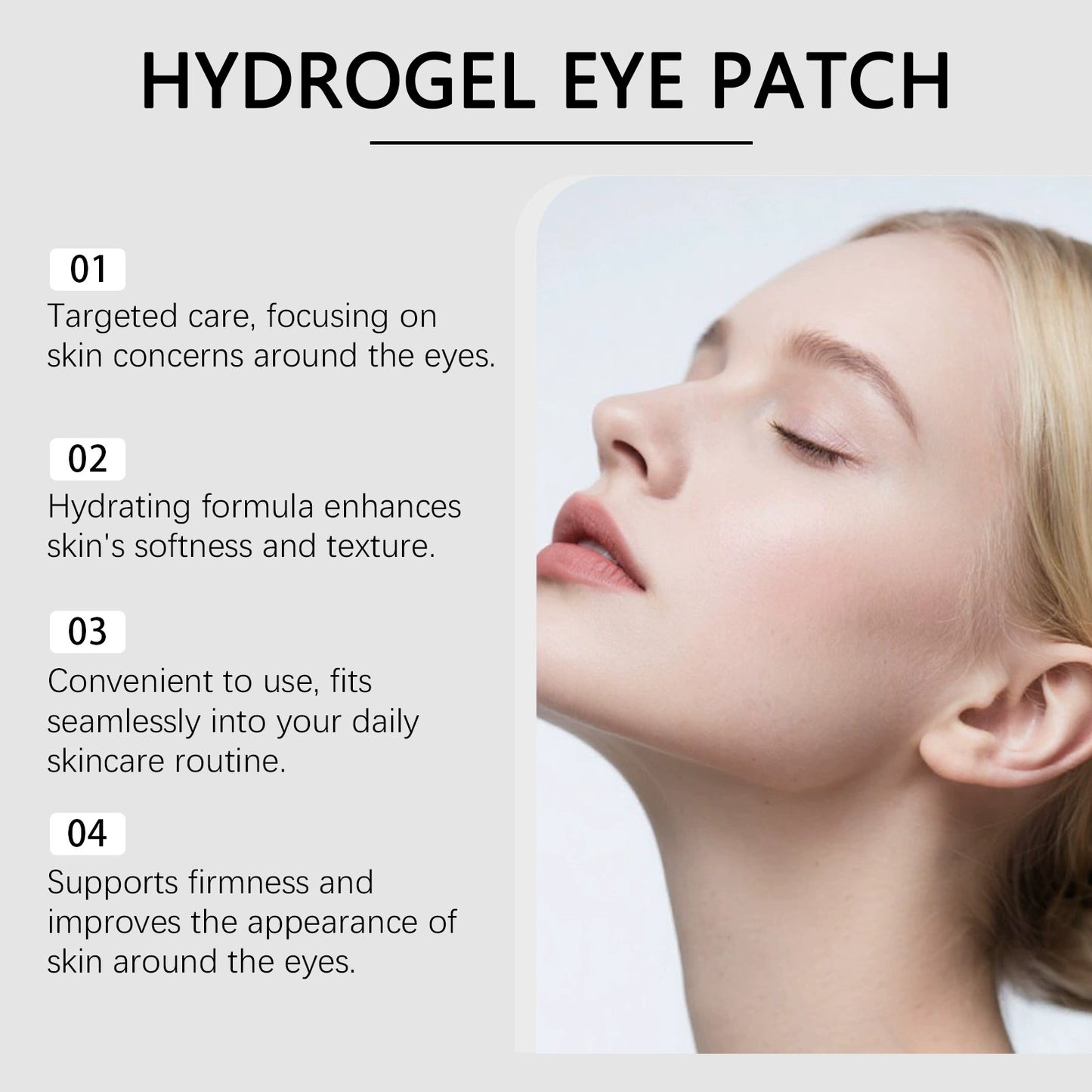 Collagen Hydrogel Eye Patches – 60PCS | Reduce Puffiness & Hydrate Dark Circles in Just 10 Minutes ✨👀💧-KPL