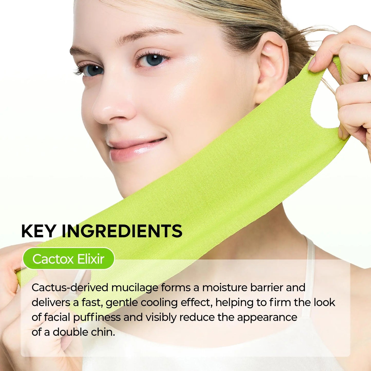 V-Lifting Face Slimming Band, Jawline Shaping Mask for Double Chin, Reusable Elastic Lifting Band for Facial Contouring-TTT
