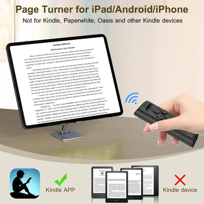 Wireless Bluetooth Remote Scroller & Phone Stand Set | Hands-Free Camera Shutter 📱✨ LGZ