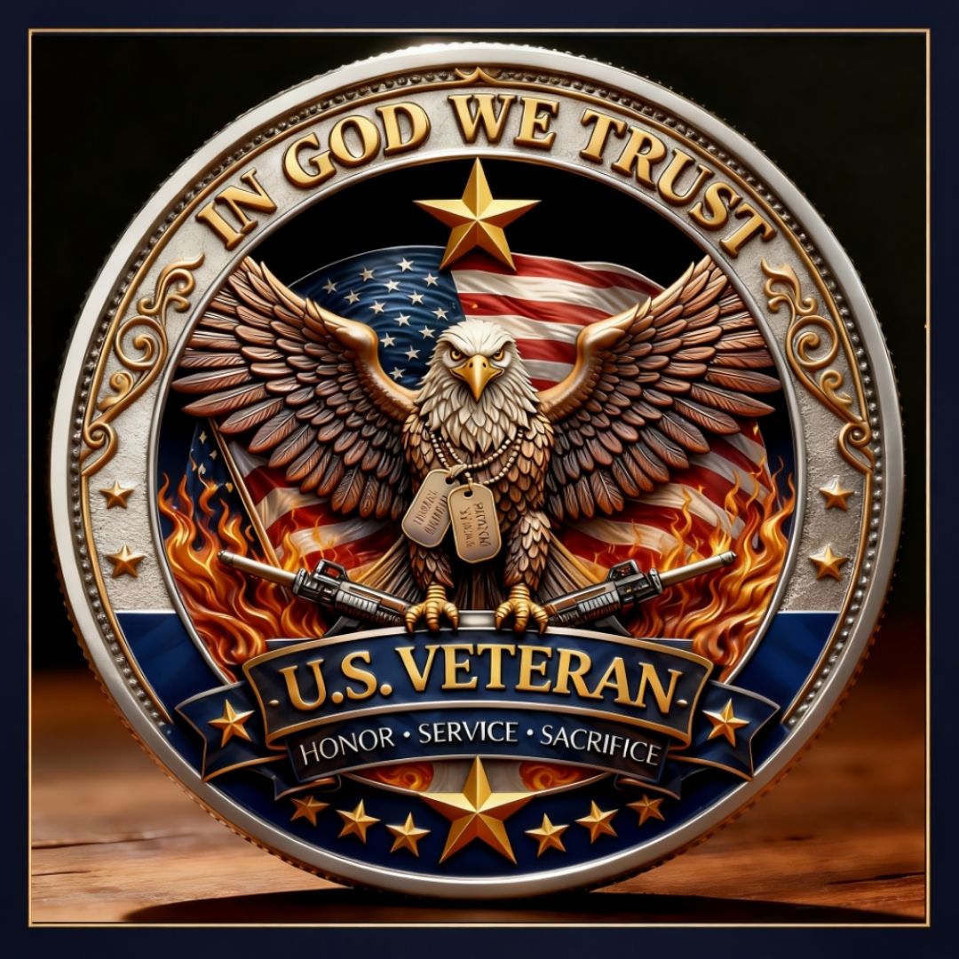 🔥Last Day 60% OFF 🔥 Honor America’s Heroes – 250 Years of Freedom Veteran Tribute Coin-ZBD