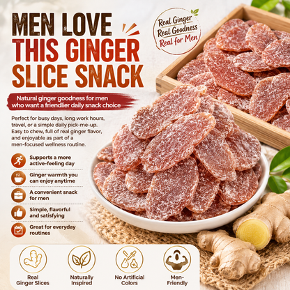 Natural Ginger Slices for Men – Daily Vitality & Wellness Support-NEX