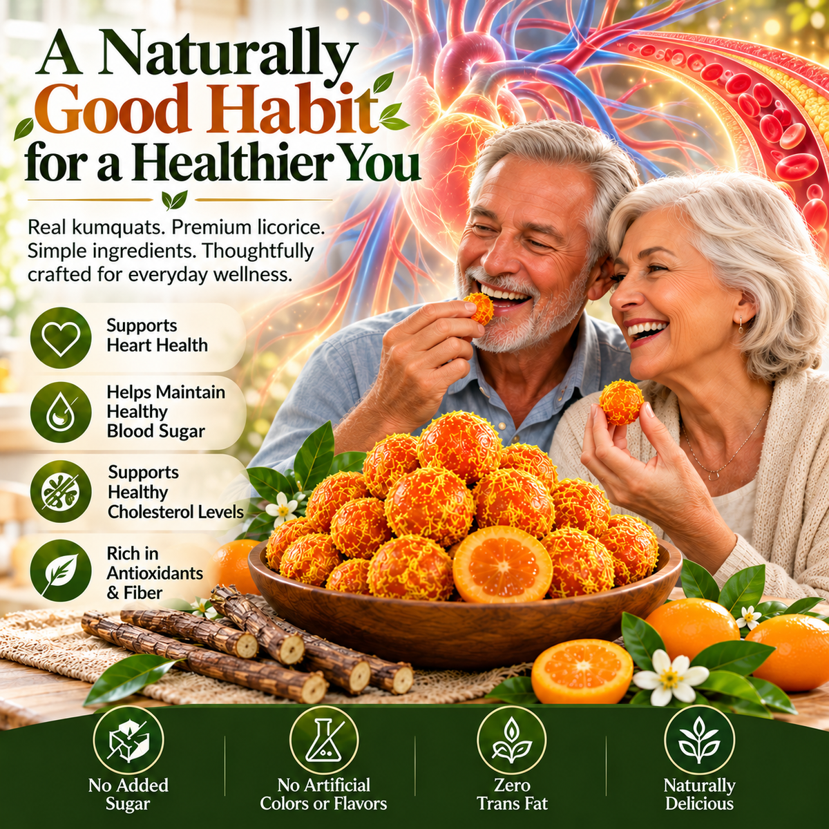 Natural Licorice Kumquats | Naturally Crafted with Real Fruit & Premium Ingredients-Hotitem