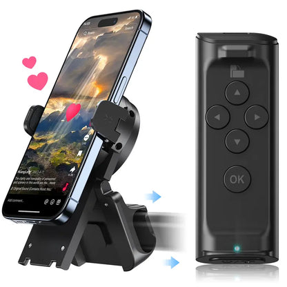 Wireless Bluetooth Remote Scroller & Phone Stand Set | Hands-Free Camera Shutter 📱✨ LGZ