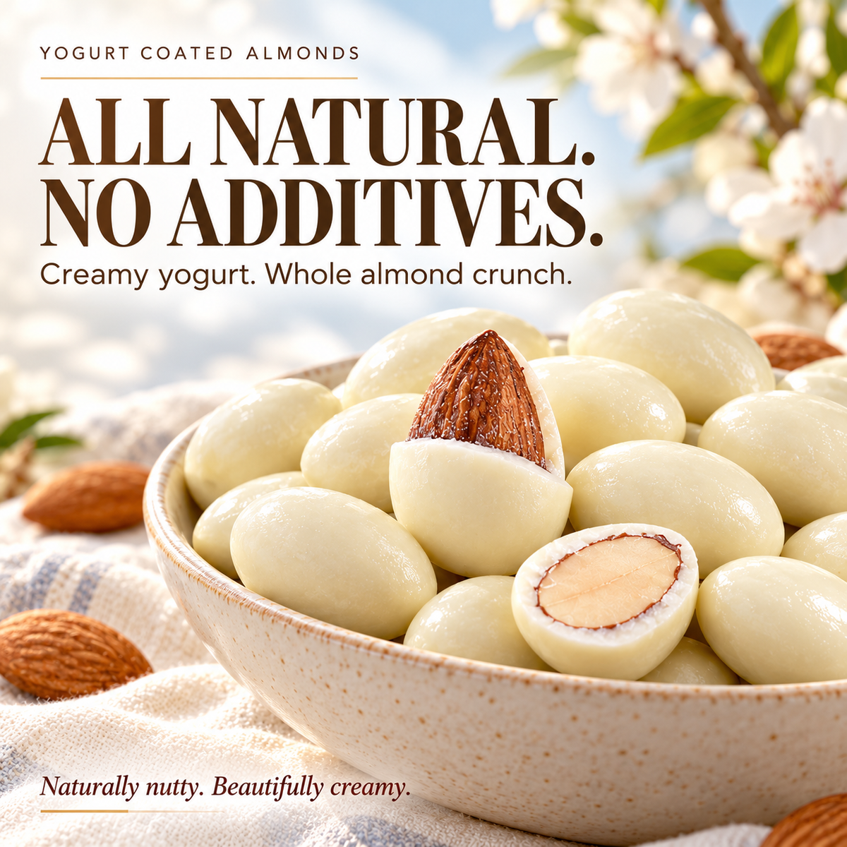 Pure Natural Yogurt Almonds & Rich in Nutritious and Guilt-Free-Hotitem