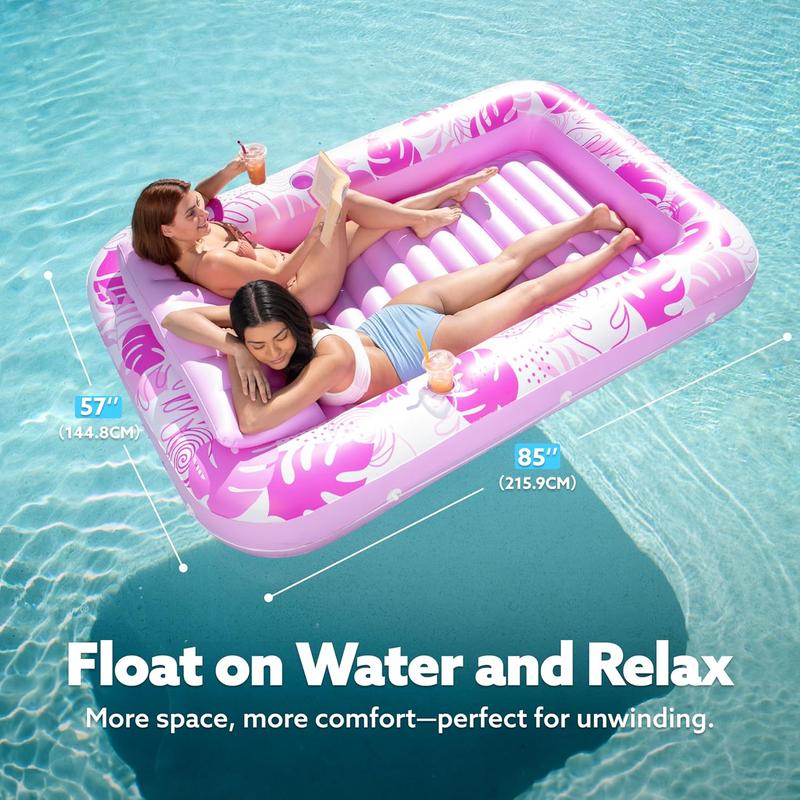 🌊Oversized Adult Pool Float Mat, Sunbathing Bathtub Inflatable Raft, Water Sun Lounge Chair, Inflatable Kids Ball Pit Party Gift-YOY
