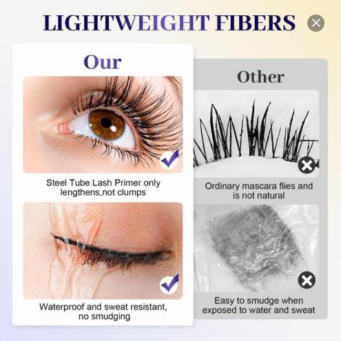 Steel tube spiral mascara, featuring a special spiral brush head made of steel – long-lasting and waterproof, providing 24-hour wear, easy to apply, and keeps each lash individually long and curled for an extended period. -AUX