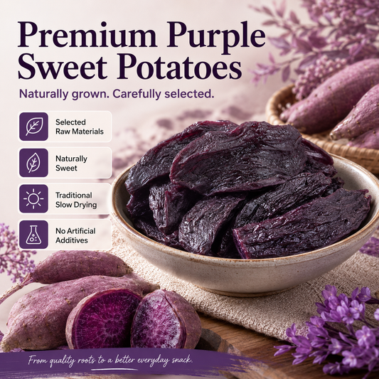 😋Healthy Low Fat Purple Sweet Potato Snack- 🍃Supports balanced blood sugar & daily body vitality-XLB
