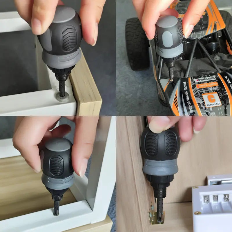 Premium Stubby Ratcheting Screwdriver Set | Magnetic, Telescopic & Multi-Function Tool 🛠️✨ -LGZ