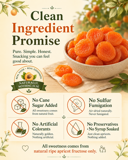 🍑Ancient 3-Steam 3-Dry Golden Apricots | Healthy Family Snack-WBJ