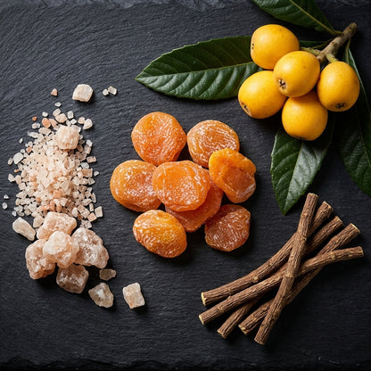 🌾 Natural Throat Care | Sweet & Mellow Returning SweetnessBamboo Salt Licorice Dried Loquat-DZT