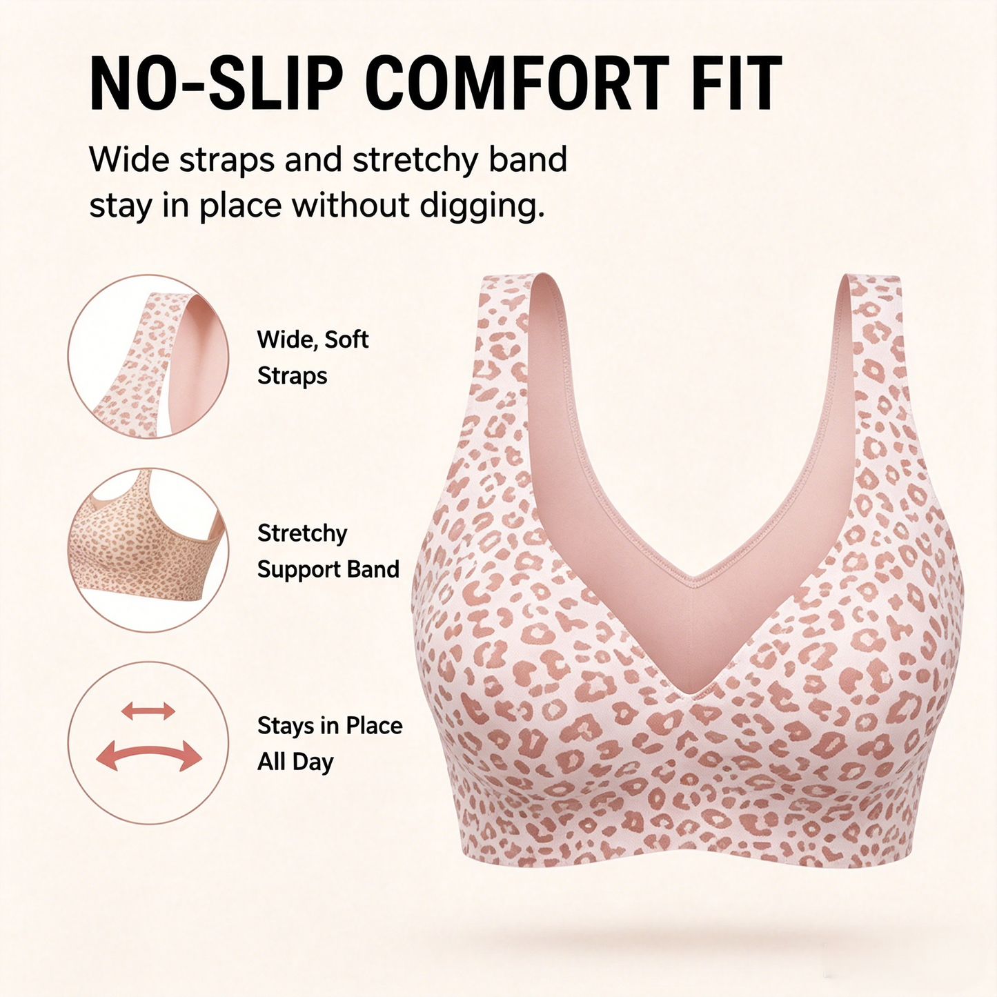 🧚 No-Show Push-Up Bra | Instant Bust Lift & Perky Shape, Seamless & Comfortable-WBJ