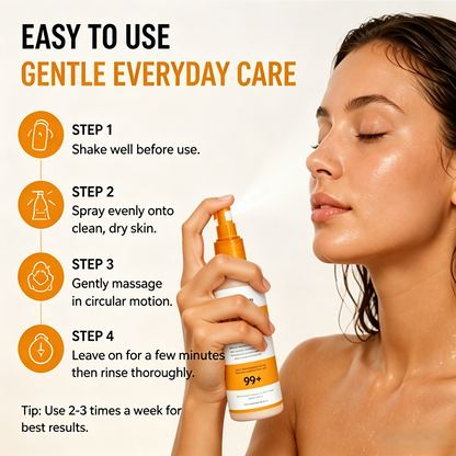 🧴Full Body Peeling Spray Dead Skin Remover Turmeric Skin Brightening Mist-WBJ