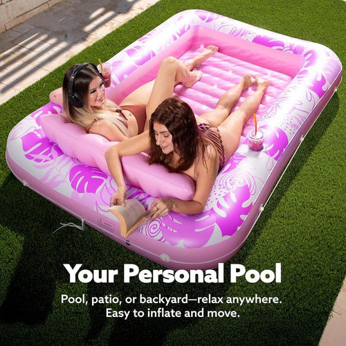 Oversized Adult Pool Float Mat, Sunbathing Bathtub Inflatable Raft, Water Sun Lounge Chair, Inflatable Kids Ball Pit Party Gift.-KPL