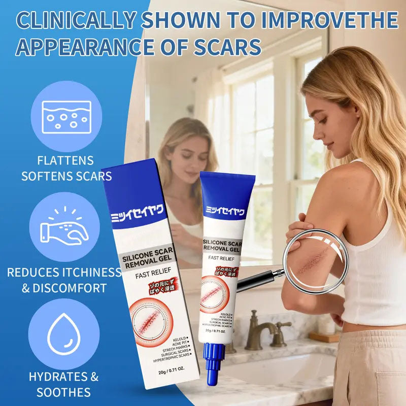 ✨ Advanced Silicone Gel | Professional Invisible Repair for Fine Lines, Acne Scars, Surgical Marks & Stretch Marks 🧪 LGZ