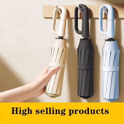 ☂️Automatic Folding Umbrella, Loop Buckle Design, Windproof Waterproof Sun Protection, Dual Use for Men Women-XLB