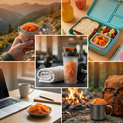 🍑Pure California Sunshine: Premium Unsulfured Dried Apricots — 🍃Whole, Sun-Dried & Naturally Sweet-XXS
