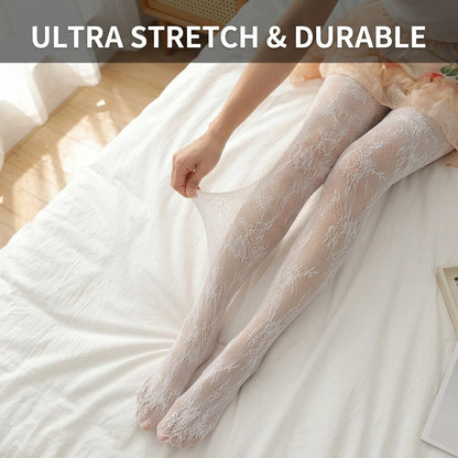 ✨Ultra-Durable Floral Lace Fishnets for Every Occasion 👠-DZT