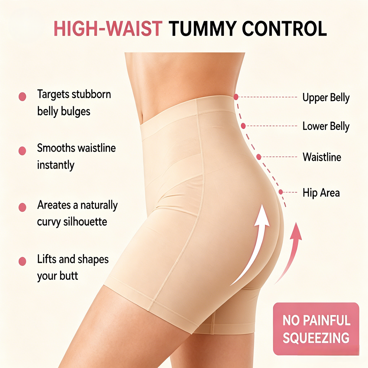 ✨3 IN 1 High Waist Shaping Shorts | Invisible Anti-Chaf Safety Underwear with Silk Antibacterial Crotch-WBJ