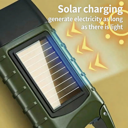 [Completely upgraded]🔦 3-in-1 Emergency Solar Flashlight – Your Always-Prepared Survival Tool-CJP