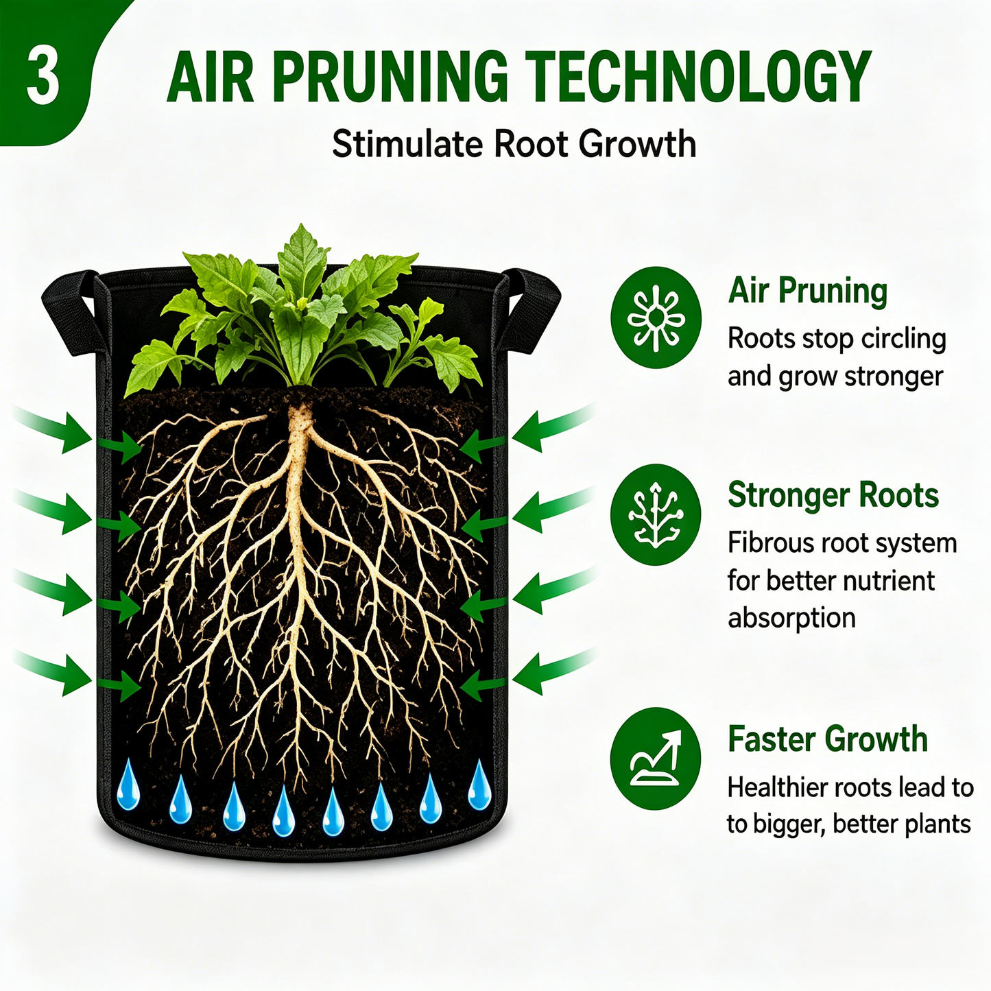 🌱 Premium Non-Woven Grow Bags | Breathable Fabric Pots for Healthier Plants & Bigger Harvests-WBJ