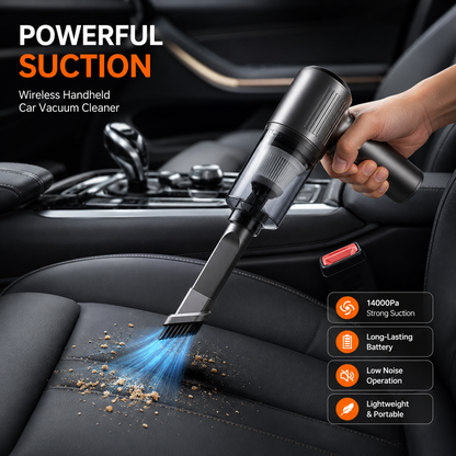 4-in-1 Cordless Car Vacuum Cleaner, High Power Powerful Suction, Mini Handheld Vacuum with Blow/Pump/Inflate Function for Car & Home 🚗✨-QZZ