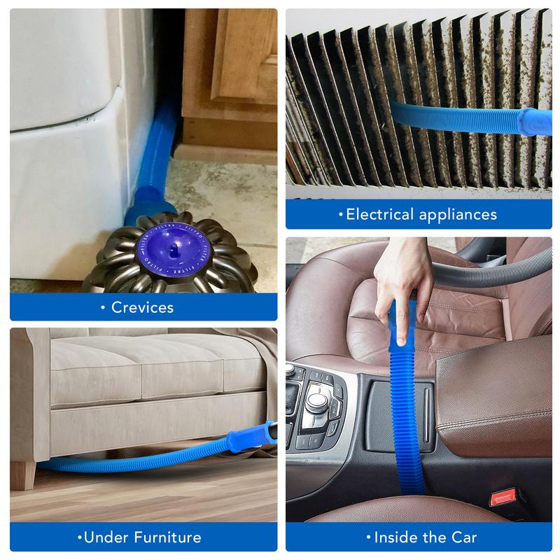 Dryer Vent Cleaner Kit - Universal Stretch Vacuum Hose Lint Remover Attachment-VIM