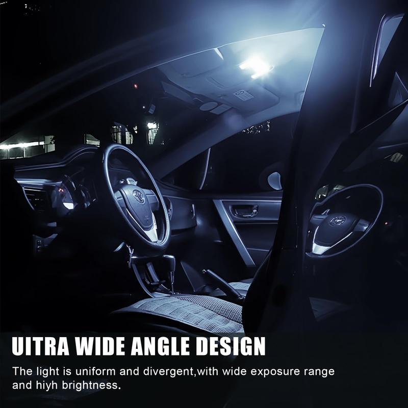 Ultimate 42-Piece Ultra-Bright Car LED Interior Upgrade Kit - Universal Compatibility Dome, Map & License Plate Lights-XXS