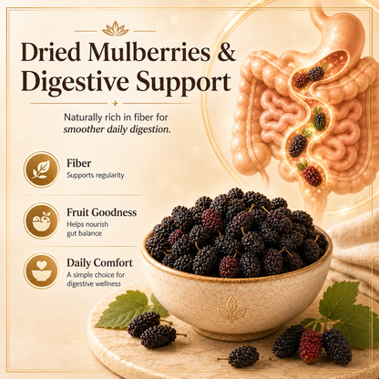 Organic-Style Dried Mulberries – Nutrient-Rich Superfood for Daily Nourishment & Balanced Living🍇-QZZ