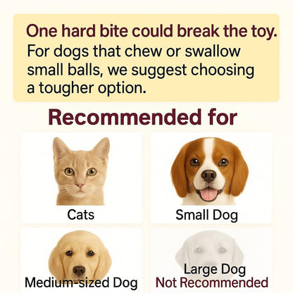 Interactive Moving Cat Toy Ball, Automatic Rolling Pet Toy with Tail, USB Rechargeable Smart Ball for Cats & Small Dogs-TTT