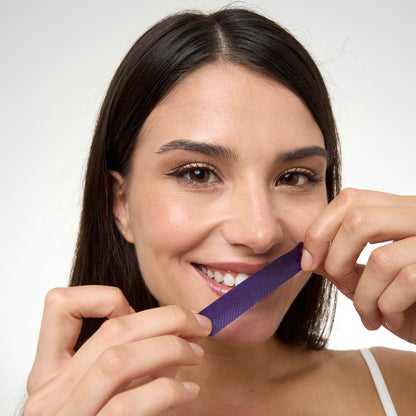 No-Slip Teeth Whitening Strips, Gentle Peroxide-Free Formula for Coffee & Tea Stains-TTT