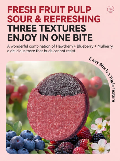 🌿Pure natural 🫐blueberry and 🍇mulberry stuffed 🍒hawthorn slices-XXS