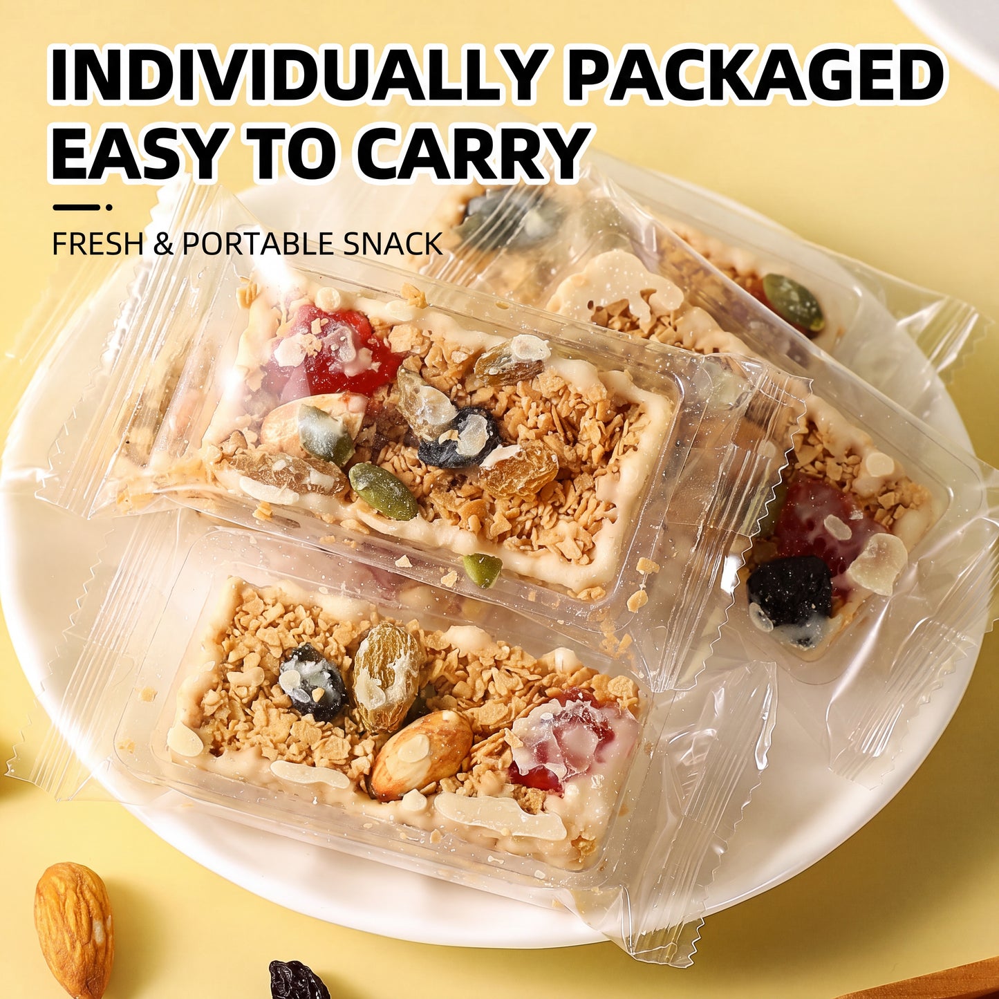 🌿The All-Natural, Sugar-Free Nutty Yogurt Oatmeal Bar: 📊A snack that keeps your health numbers in check🌰-XXS
