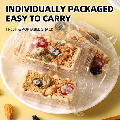 🌿The All-Natural, Sugar-Free Nutty Yogurt Oatmeal Bar: 📊A snack that keeps your health numbers in check🌰-XXS