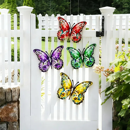 Vibrant 3D Metal Butterfly Wall Decor | Indoor & Outdoor Fence Art 🦋✨ -LGZ